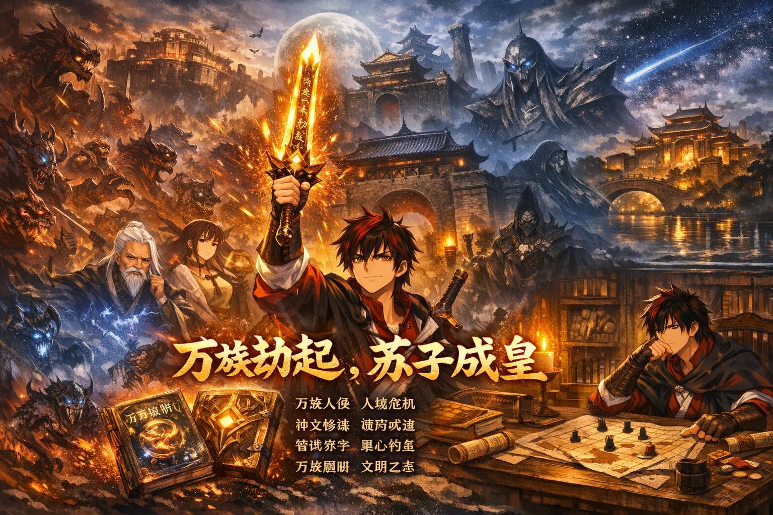 万族劫起，苏子成皇封面