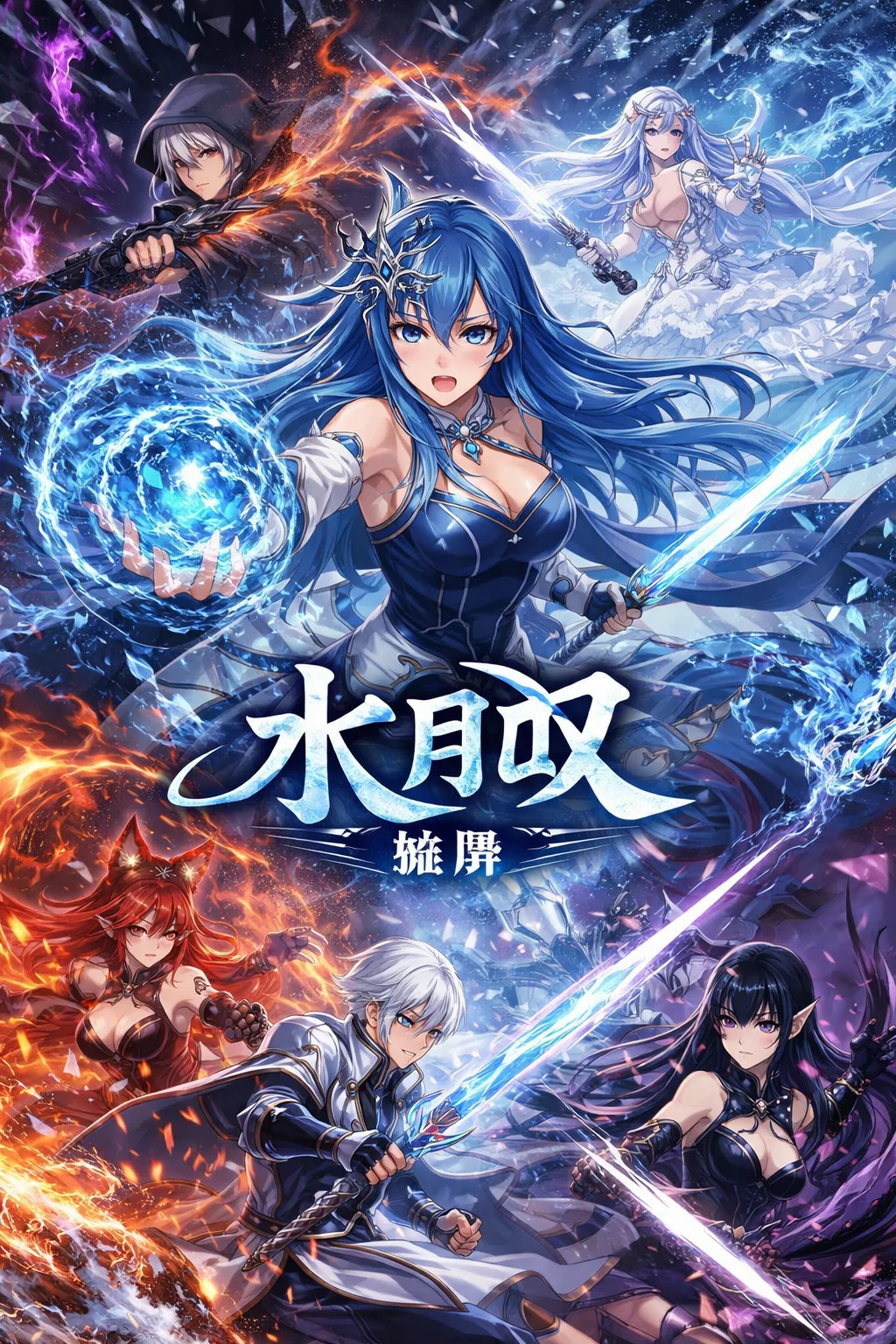《本圣女摊牌了》宫连月幽泉水仙战斗形态,神级特效场面
