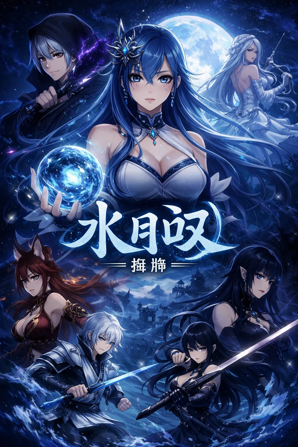 《本圣女摊牌了》宫连月夜色背景唯美角色壁纸